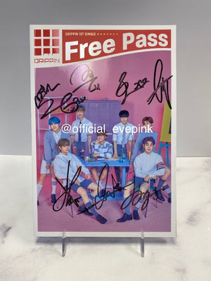 [AUTOGRAPHED CD] DRIPPIN (드리핀) 1ST SINGLE ALBUM - [Free Pass] (ONLINE ONLY)