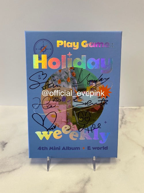 [AUTOGRAPHED CD] Weeekly (위클리) 4TH MINI ALBUM - [Play Game : Holiday] (ONLINE ONLY)