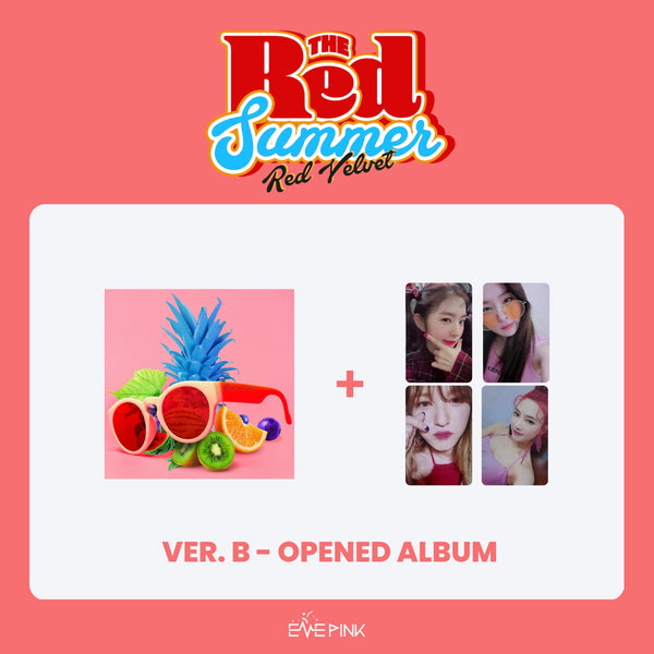 RED VELVET (레드벨벳) SUMMER MINI ALBUM - [The Red Summer] (A PHOTOCARD VER : OPENED ALBUM)