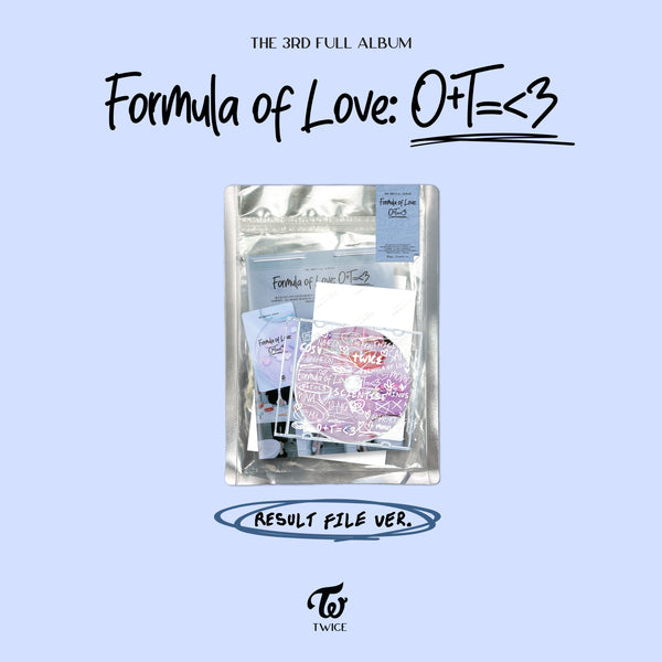 TWICE (트와이스) 3RD ALBUM - [Formula of Love: O+T= < 3] (Result file ver.)