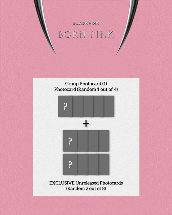 BLACKPINK (블랙핑크) 2ND ALBUM - [BORN PINK] (DIGIPACK ver.) (+ EXCLUSIVE PHOTOCARDS)