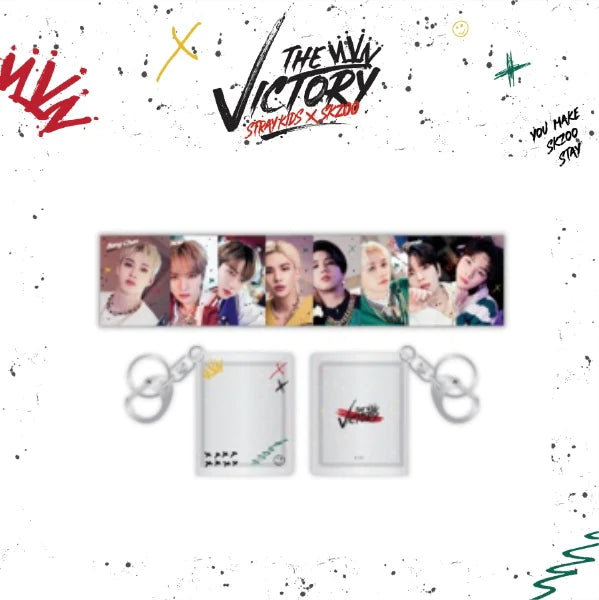 STRAY KIDS x SKZOO - [THE VICTORY] (MINI ALBUM KEY RING & MINI PHOTO SET)